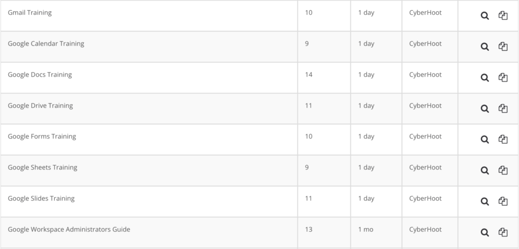 google workspace programs